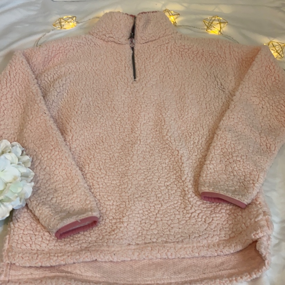 Pink Fluffy 1/4 Zip